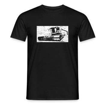 Mélanger l'agriculteur de battage de maïs-grain - T-shirt homme - noir - Devant - AI Model Male 178 light (178cm)