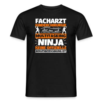 Facharzt Kinderchirurgie - Männer T-Shirt - Schwarz - Vorne - AI Model Male 178 light (178cm)