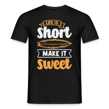 Cooler Surfer Spruch Geschenkidee - Männer T-Shirt - Schwarz - Vorne - AI Model Male 178 light (178cm)