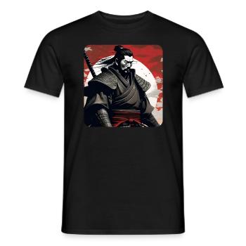 Proud Samurai Warrior Japan Asia Kendo Ninja - Men's T-Shirt - black - Front - AI Model Male 178 light (178cm)