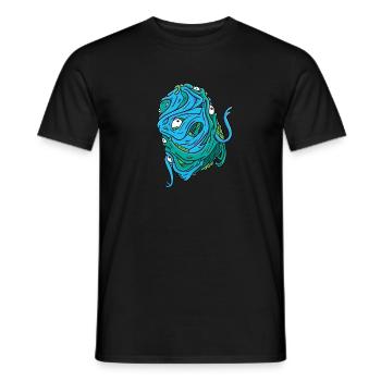 Floating Blobman - Men's T-Shirt - black - Front - AI Model Male 178 light (178cm)