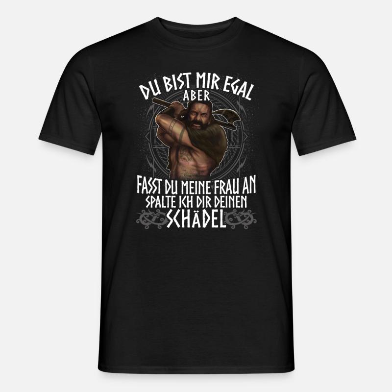 Wikinger - Schädel - Männer T-Shirt - Schwarz