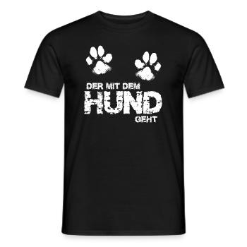 Le chien va 3 - T-shirt homme - noir - Devant - AI Model Male 178 light (178cm)