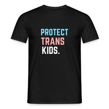 Protect Trans Kids - Support LGBT Pride Month Gift - Men's T-Shirt - black - Front - AI Model Male 178 light (178cm)