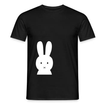lièvre - T-shirt homme - noir - Devant - AI Model Male 178 light (178cm)