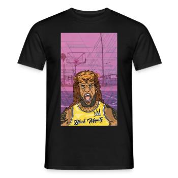 BLACK LION KING - T-shirt homme - noir - Devant - AI Model Male 178 light (178cm)