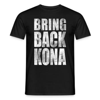KONA 2023 SWIM CYCLING RUNNING SPORT TRIATHLET - Männer T-Shirt - Schwarz - Vorne - AI Model Male 178 light (178cm)