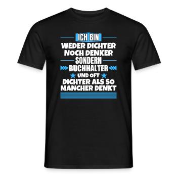 Ni poètes, ni penseurs, mais non poètes - T-shirt homme - noir - Devant - AI Model Male 178 light (178cm)