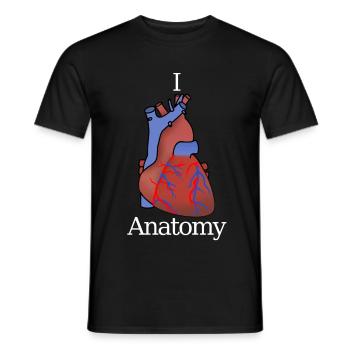 I love Anatomy - T-shirt homme - noir - Devant - AI Model Male 178 light (178cm)
