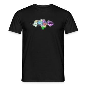 Diamants Bijoux brillants - T-shirt homme - noir - Devant - AI Model Male 178 light (178cm)