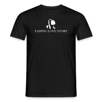 Fading Love Story - Men's T-Shirt - black - Front - AI Model Male 178 light (178cm)