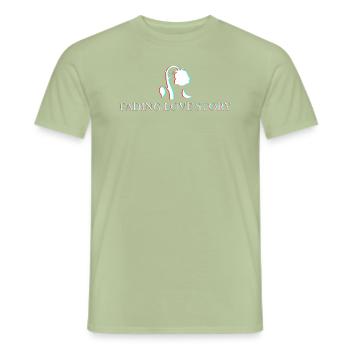 Fading Love Story - Men's T-Shirt - sage - Front - AI Model Male 178 light (178cm)