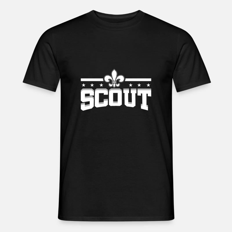 Pfadfinder Tshirt - Männer T-Shirt - Schwarz