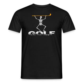 Golf Halloween Golf Party Golfeur avec Golf Club - T-shirt homme - noir - Devant - AI Model Male 178 light (178cm)