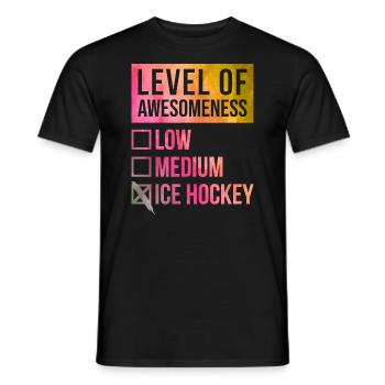 Hockey sur glace Hockey sur glace Hockey sur glace - T-shirt homme - noir - Devant - AI Model Male 178 light (178cm)