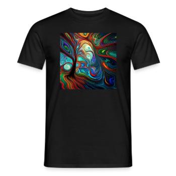 Rêves psychédéliques - T-shirt homme - noir - Devant - AI Model Male 178 light (178cm)