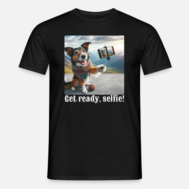 Mach dich bereit, Selfie-3 - Männer T-Shirt - Schwarz
