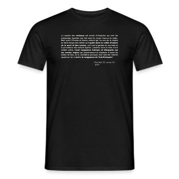 Ezechiel 25-10 - Men's T-Shirt - black - Front - AI Model Male 178 light (178cm)