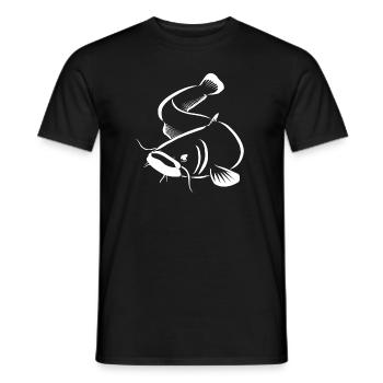 Catfish - catfish fishing - Men's T-Shirt - black - Front - AI Model Male 178 light (178cm)