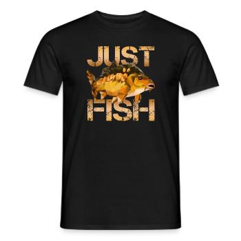 Karpfen Angeln - Männer T-Shirt - Schwarz - Vorne - AI Model Male 178 light (178cm)