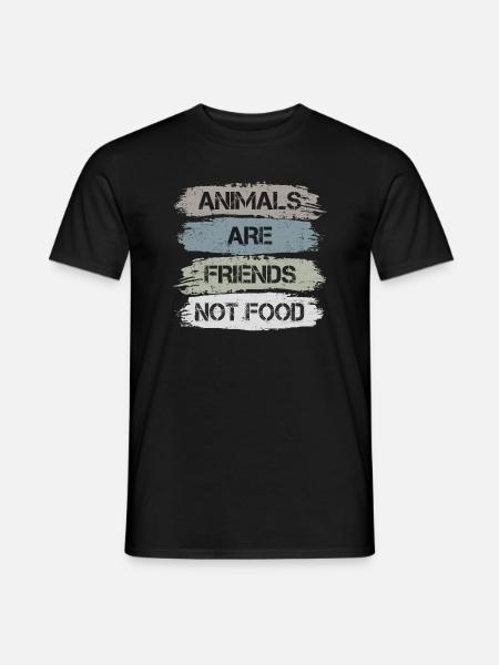 Attivisti per i diritti degli animali Benessere degli animali: gli animali sono amici - T-shirt uomo - nero