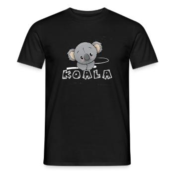 Koala Koala lovers gift baby clothes - Men's T-Shirt - black - Front - AI Model Male 178 light (178cm)