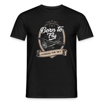 Born to Fly - Across the Sky - T-Shirt - Männer T-Shirt - Schwarz - Vorne - AI Model Male 178 light (178cm)