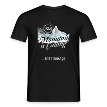 Hiking Mountain appelle Hike Vintage - T-shirt homme - noir - Devant - AI Model Male 178 light (178cm)