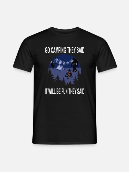 Camping Vintage lustiger Spruch - Männer T-Shirt - Schwarz