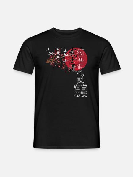Japon Vintage Esthétique japonaise Streetwear - T-shirt homme - noir