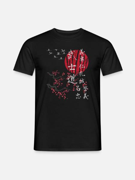 Japan Vintage japanische Kunst Streetwear - Männer T-Shirt - Schwarz
