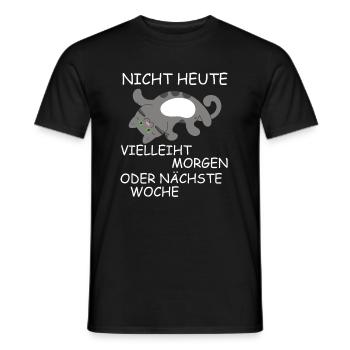 Katze lustiger Spruch Kätzchen - Männer T-Shirt - Schwarz - Vorne - AI Model Male 178 light (178cm)