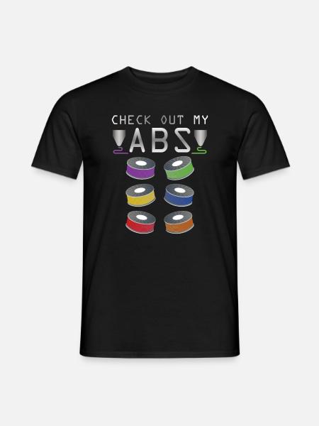 3D-Druck Lustiger Spruch Filament - Männer T-Shirt - Schwarz