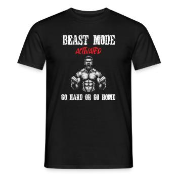 Gym Fitness Bodybuilding Saying - Men's T-Shirt - black - Front - AI Model Male 178 light (178cm)