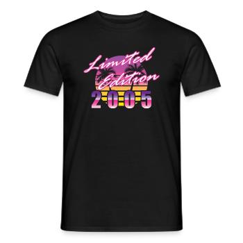 20ème Anniversaire Edition Limitée 2005 - T-shirt homme - noir - Devant - AI Model Male 178 light (178cm)