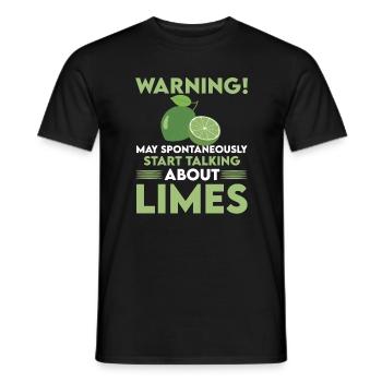 Lime lovers - Men's T-Shirt - black - Front - AI Model Male 178 light (178cm)