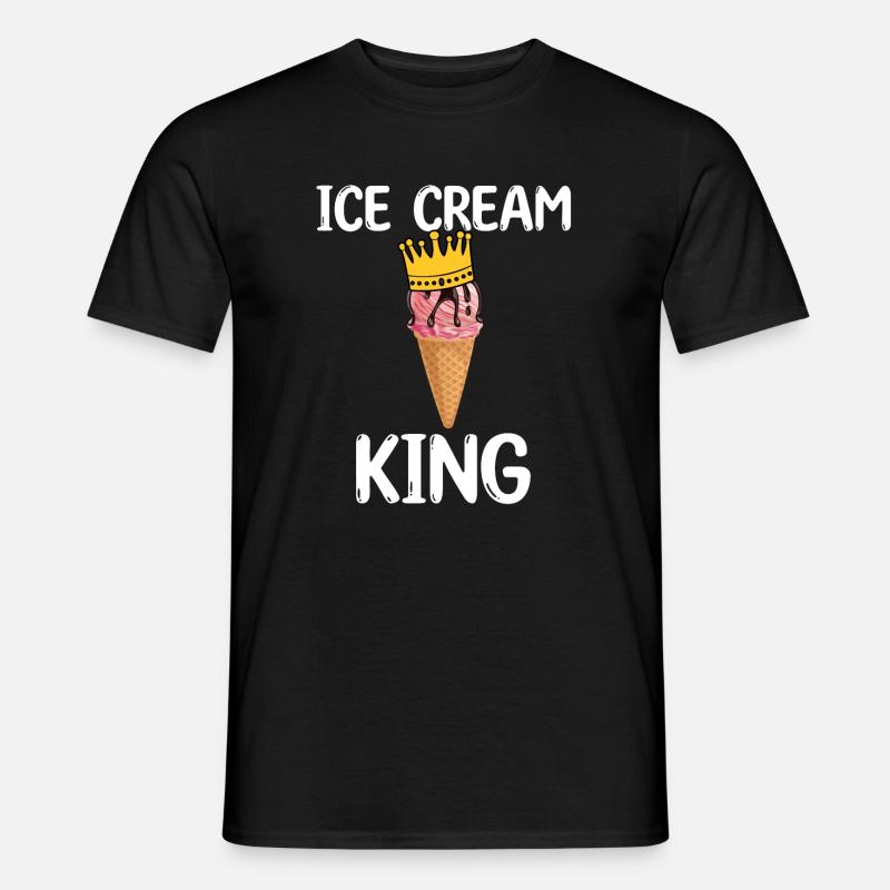 Eis König - Männer T-Shirt - Schwarz