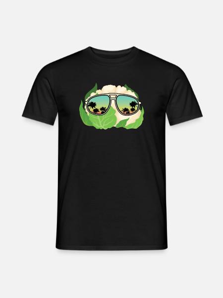 Cauliflower Sunglasses - Men's T-Shirt - black