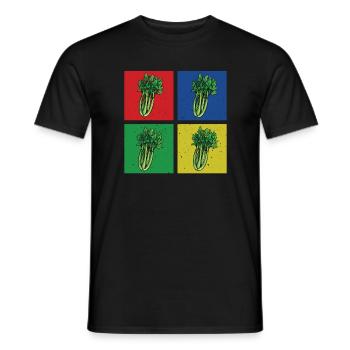 Celery T-Shirt - Men's T-Shirt - black - Front - AI Model Male 178 light (178cm)