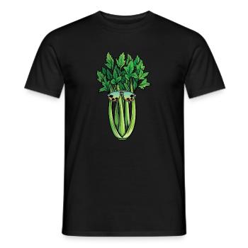 Celery Sunglasses - Men's T-Shirt - black - Front - AI Model Male 178 light (178cm)