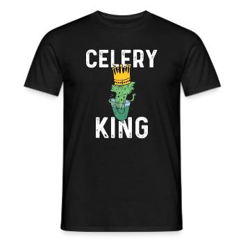 Celery King - Men's T-Shirt - black - Front - AI Model Male 178 light (178cm)