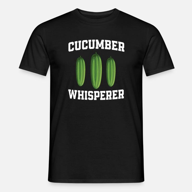 Gurken Flüsterer - Männer T-Shirt - Schwarz