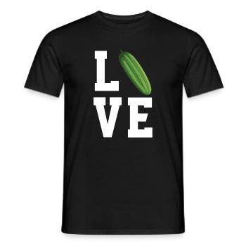 Cher concombre - T-shirt homme - noir - Devant - AI Model Male 178 light (178cm)