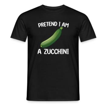 Zucchini Halloween - Männer T-Shirt - Schwarz - Vorne - AI Model Male 178 light (178cm)