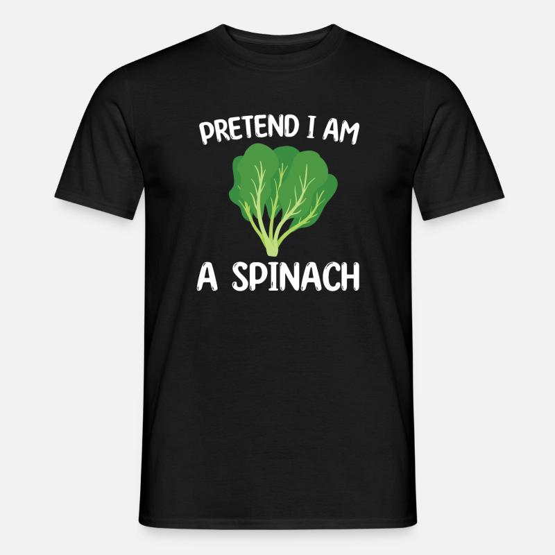 Spinat - Männer T-Shirt - Schwarz