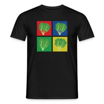 Spinach Shirt - Men's T-Shirt - black - Front - AI Model Male 178 light (178cm)