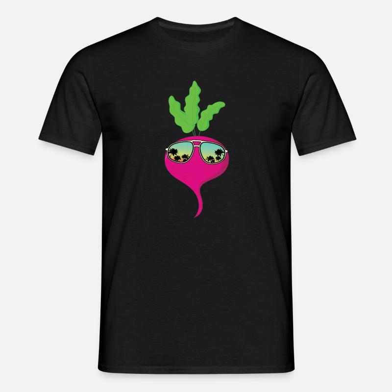 Radieschen Sonnebrille - Männer T-Shirt - Schwarz