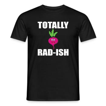 Totally Rad-Ish - Männer T-Shirt - Schwarz - Vorne - AI Model Male 178 light (178cm)