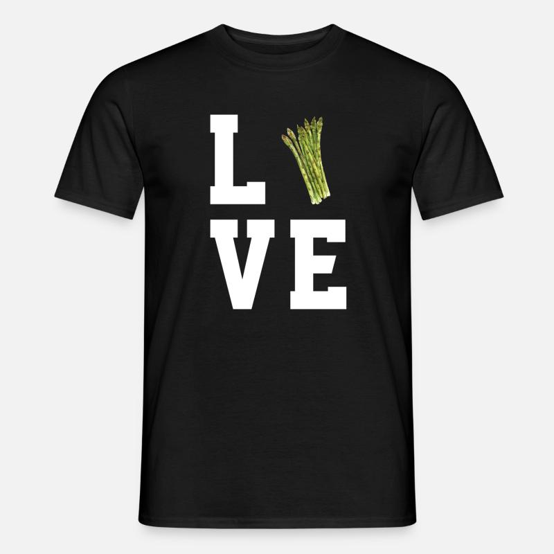 Spargel - Männer T-Shirt - Schwarz