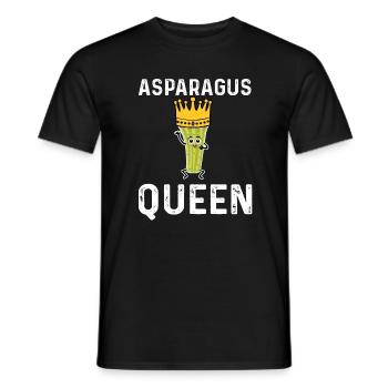 Asparagus Queen - Men's T-Shirt - black - Front - AI Model Male 178 light (178cm)